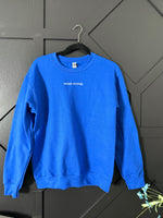 Adult Embroidered "nolanstrong." Blue Sweatshirt: 2-3 Week Preorder