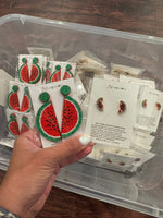 Stars Stripes & Sweet Summertime Dangling Watermelon Earrings
