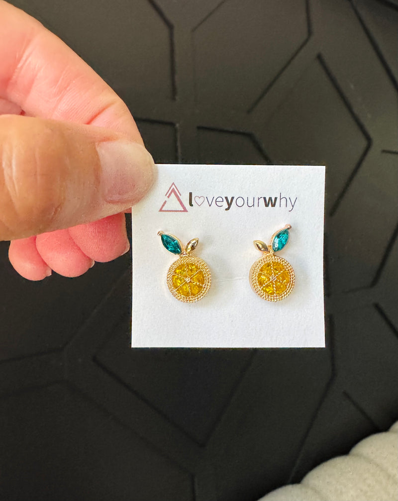 Lemon earrings