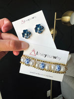 Something blue earrings