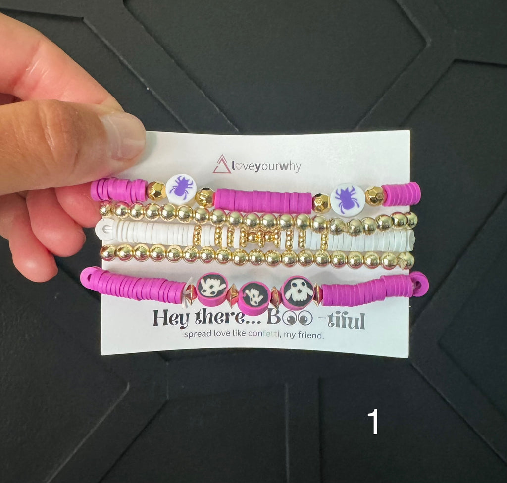 Hey there boo-tiful bracelet stacks