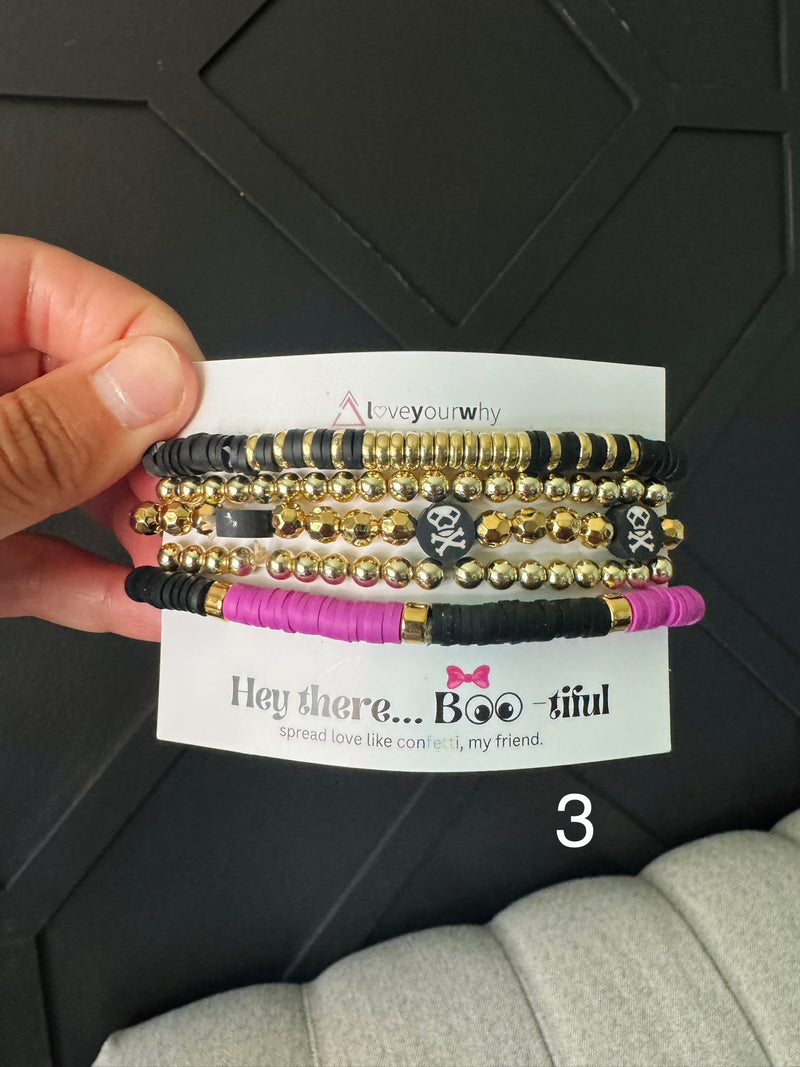 Hey there boo-tiful bracelet stacks