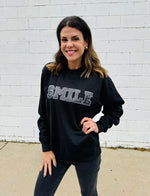 Adult Glitter SMILE Sweatshirt: 2-3Week Adult Preorder (Copy)