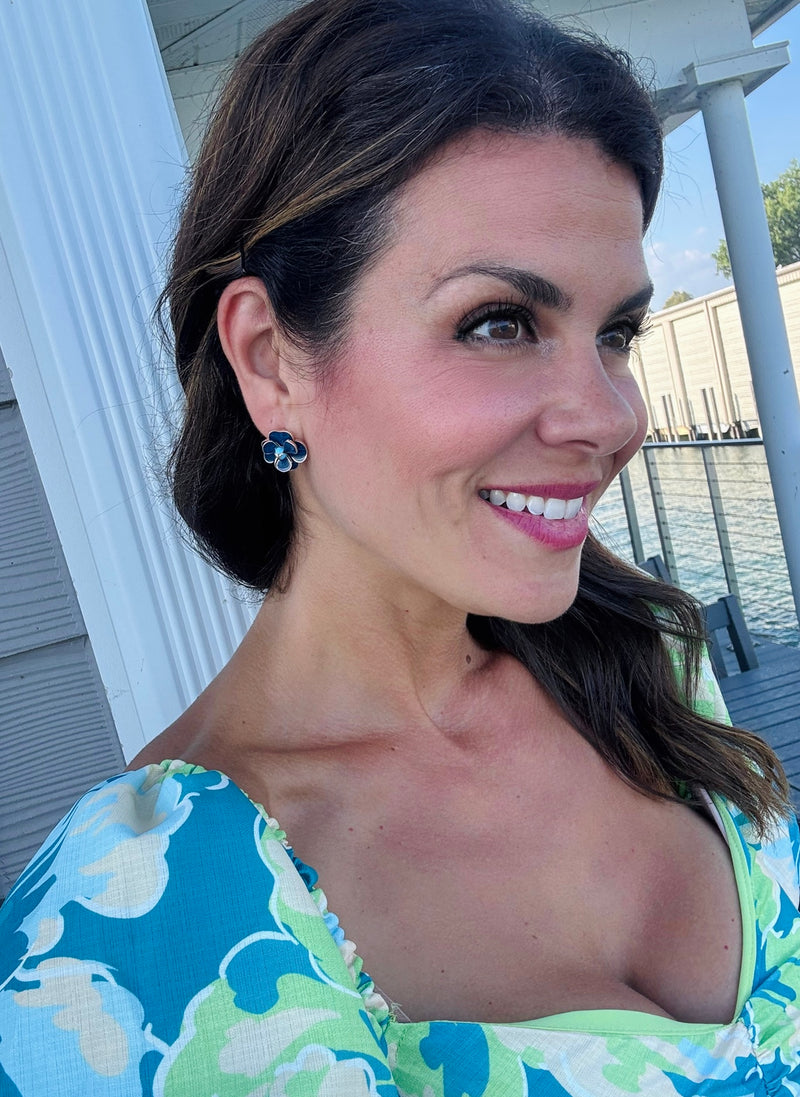 Something blue earrings