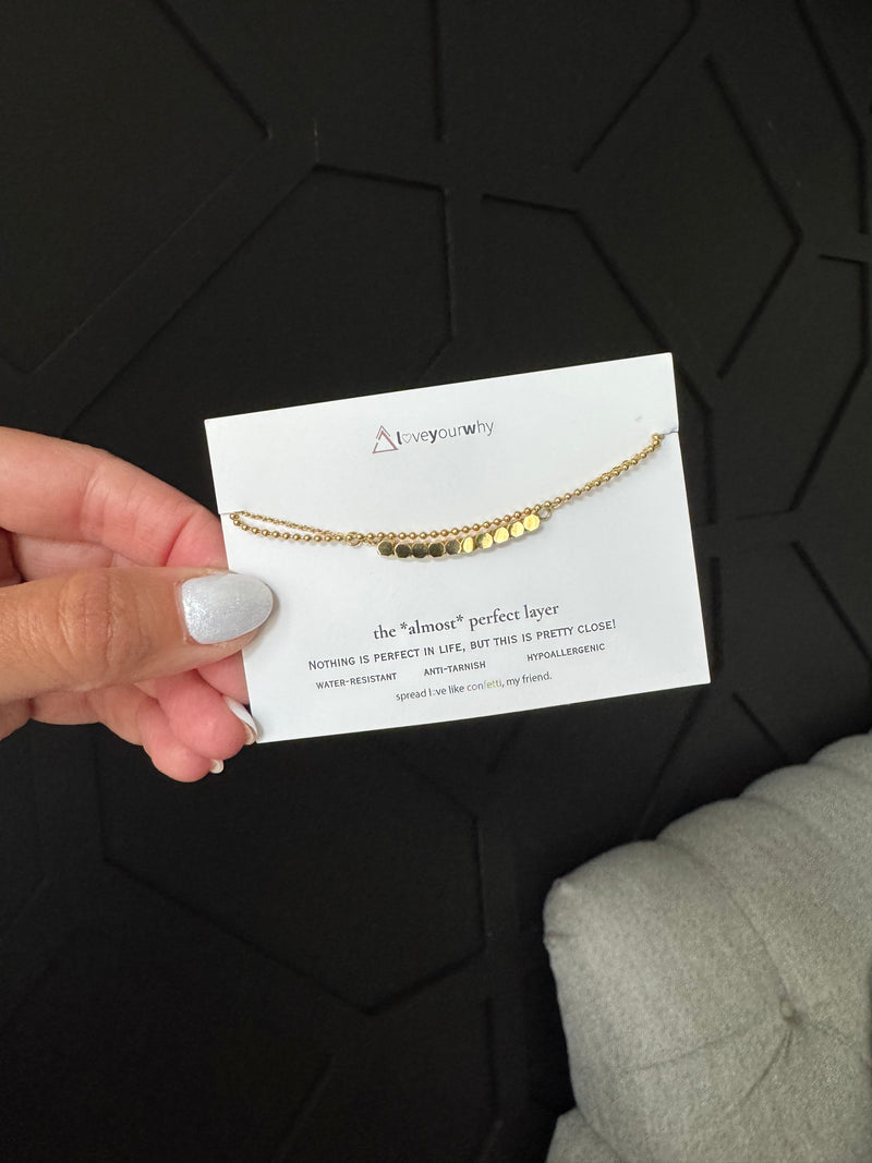 water-resistant anklet- *almost* perfect layer collection