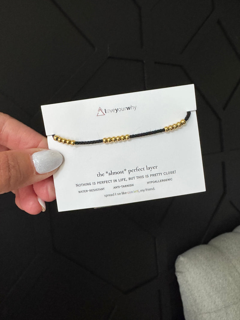 water-resistant anklet- *almost* perfect layer collection