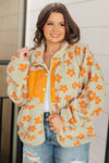 Love It Don't Leave It Floral Fleece Jacket