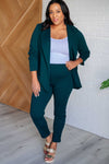 Magic Ankle Crop Skinny Pants in Hunter Green