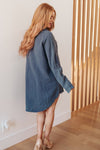 No Trepidation Mineral Wash Shirt Dress