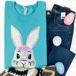 PREORDER: Bunny Sequin Patch Sweatshirt in Five Options