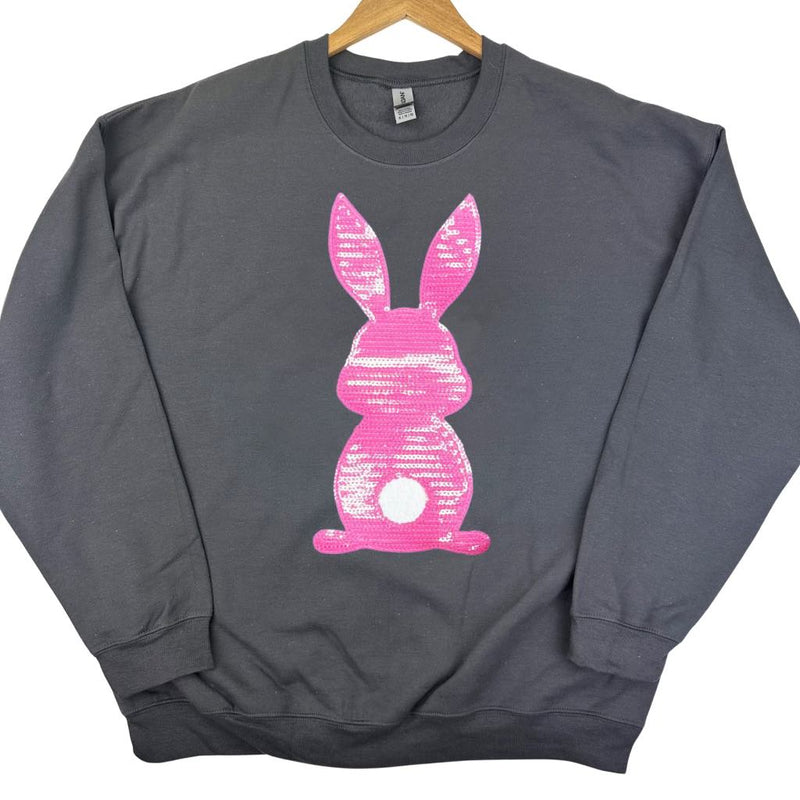 PREORDER: Bunny Sequin Patch Sweatshirt in Five Options