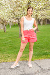 Potential Energy Shorts in Pink