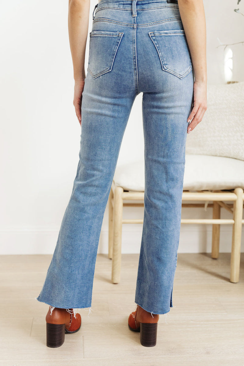 Jody Slim Flare Side Slit Jeans