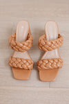 Maya Braided Heels in Tan