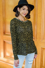 Sass Of It All Animal Print Top