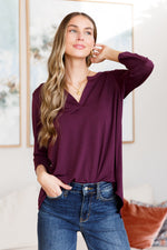 So Outstanding Top in Dark Magenta