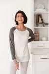 Suave Stripes Raglan Top