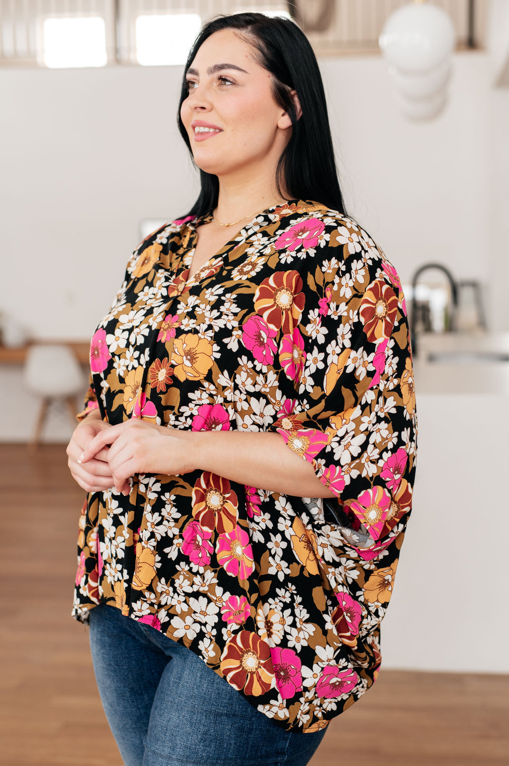 Take Another Chance Floral Print Top